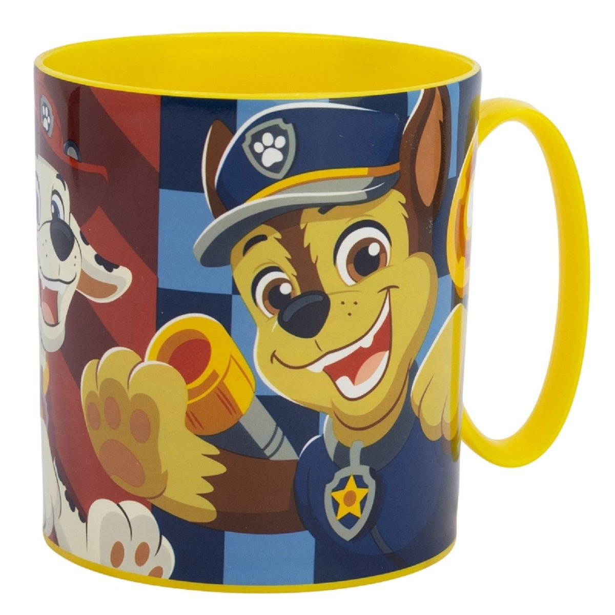 Paw Patrol Becher Mikrowellengeeigneter Kunststoffbecher 390 ml – Motivbecher für Kinder