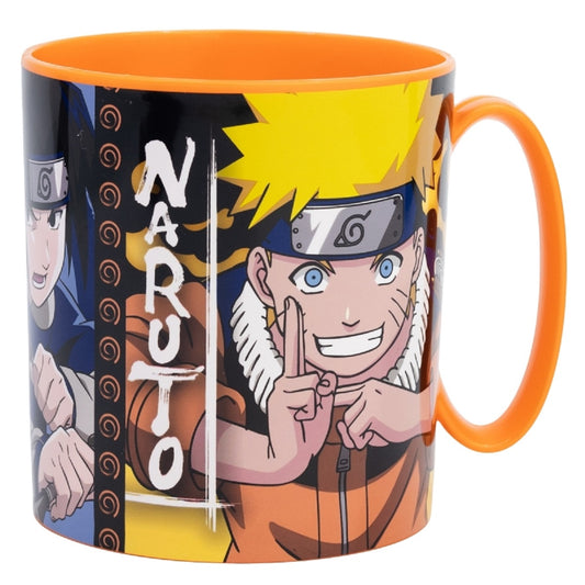 Naruto Becher Mikrowellengeeigneter Kunststoffbecher 390 ml – Motivbecher für Kinder