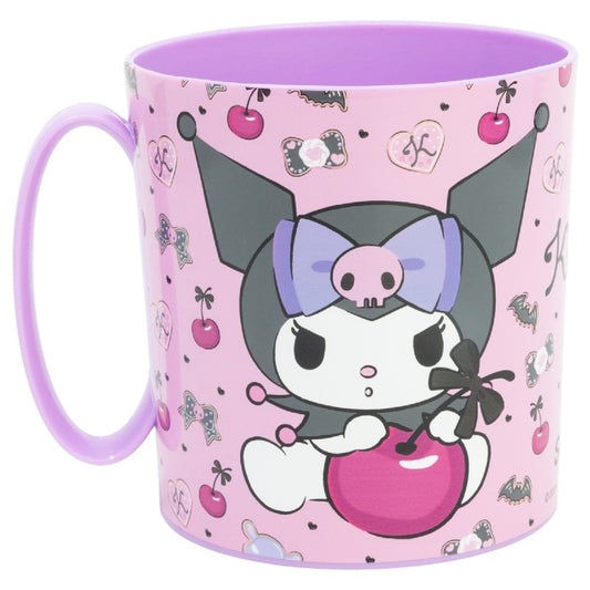 Hello Kitty Becher Mikrowellengeeigneter Kunststoffbecher 390 ml – Motivbecher für Kinder