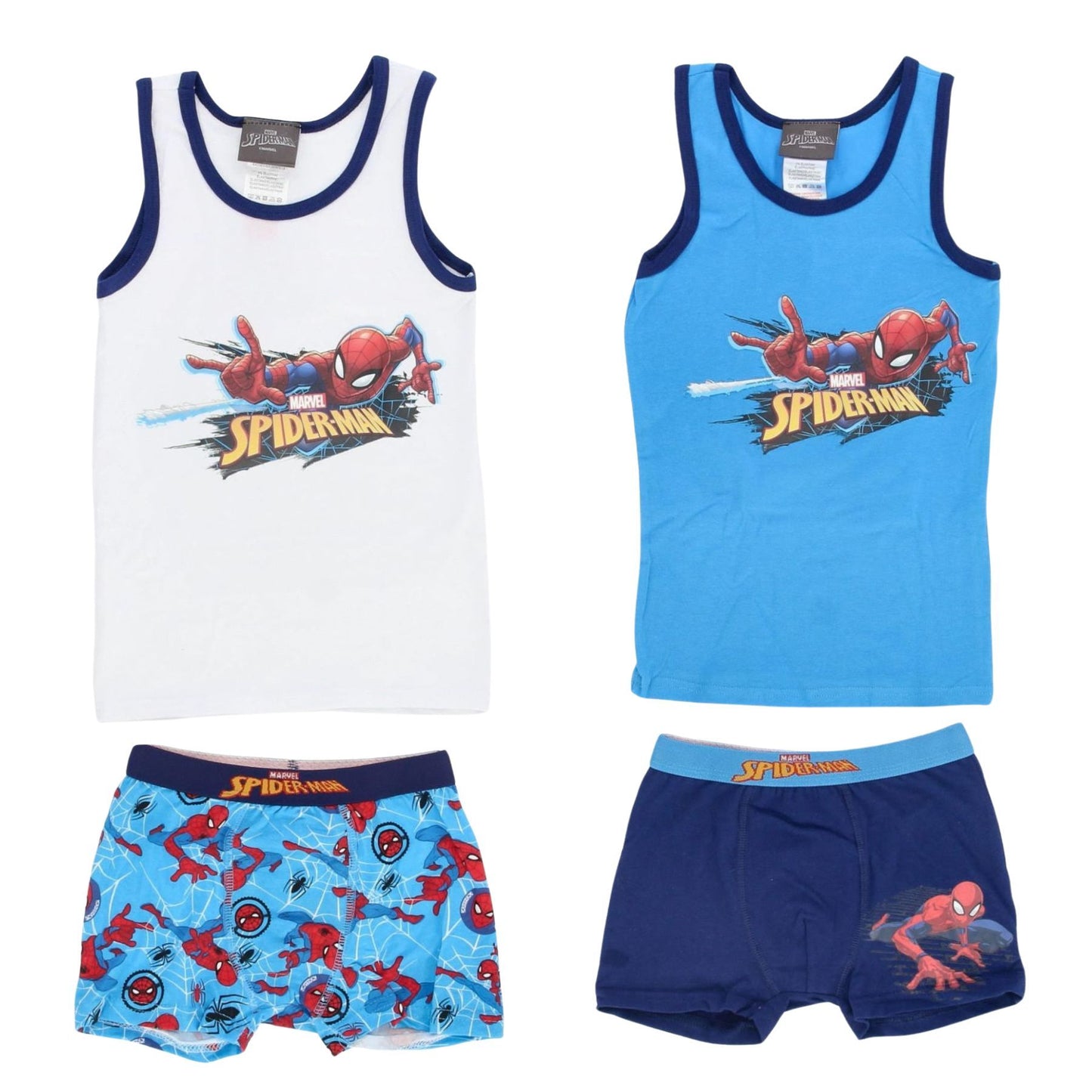 Spiderman Unterwäsche-Set für Jungen – Unterhemd & Shorts aus Baumwolle