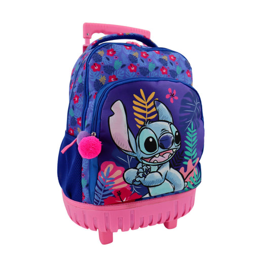 Lilo & Stitch Kinder Trolley Rucksack Perfekt für Schule, Reisen und Freizeit