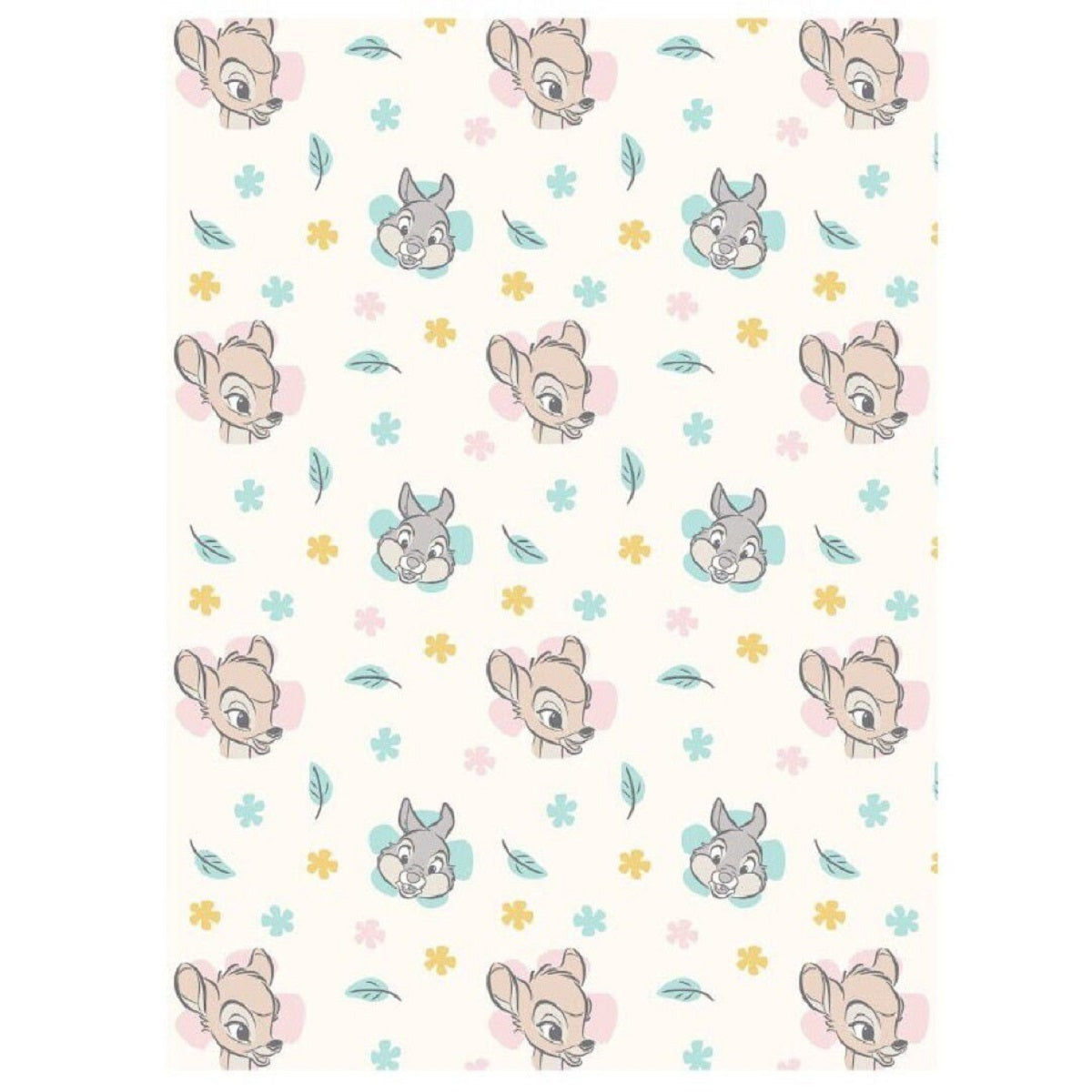 Disney Bambi Flanell Baby-Fleecedecke – Weicher Komfort in 150 x 110 cm