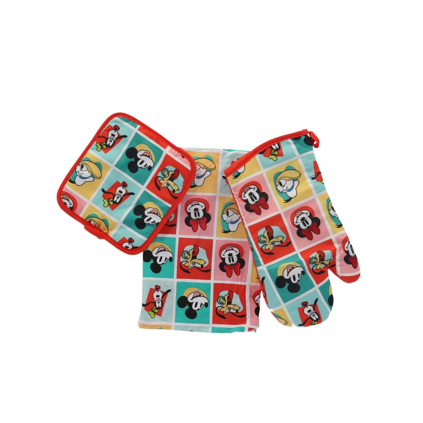 Disney Küchenset – Topflappen, Ofenhandschuh und Schürze für kleine Köche