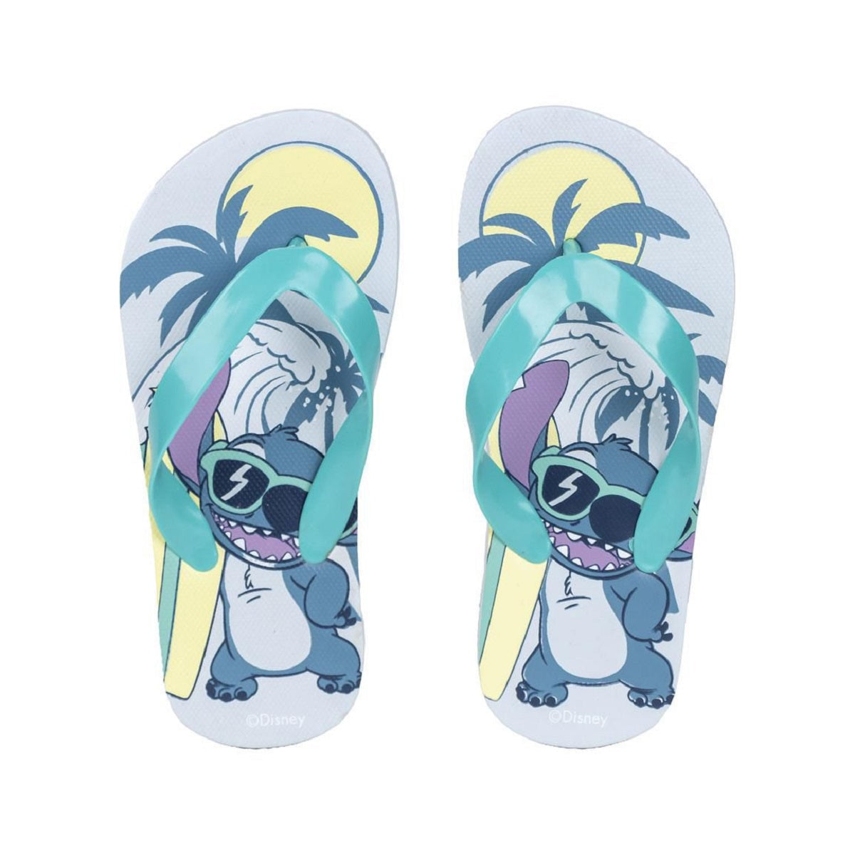 Disney Lilo & Stitch Flip-Flops – Bequeme Sandalen mit Palmen-Design