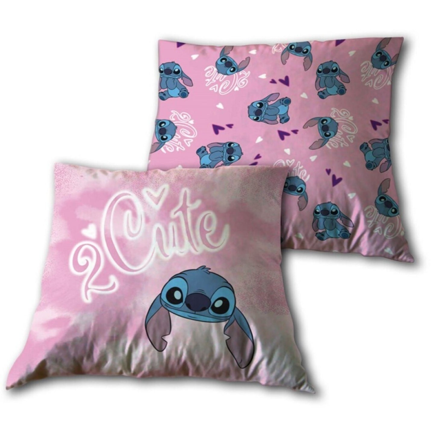 Disney Lilo & Stitch Kopfkissen 1 Stk. – Kuscheliges Zierkissen 40x40 cm