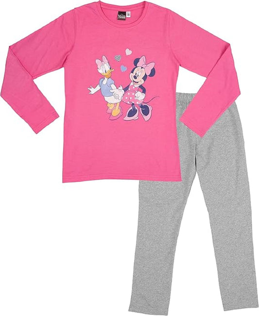 Disney Minnie Mouse Langarm Schlafanzug – Bequemer Pyjama für Mädchen