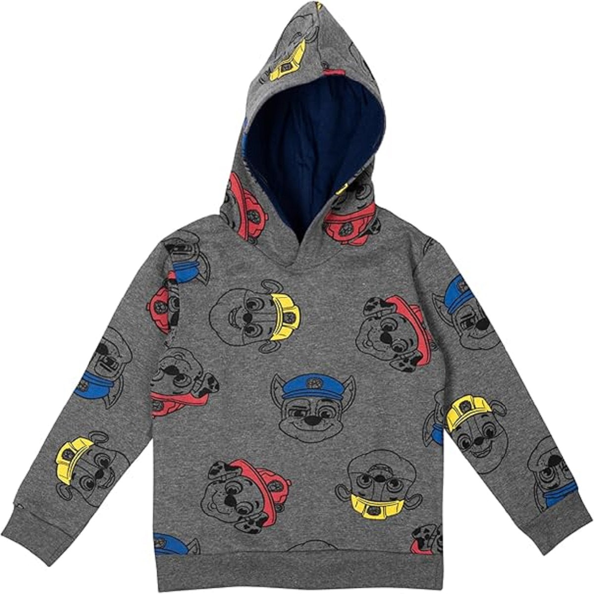 Paw Patrol Hoodie für Jungen Kapuzenpullover Pullover mit Kapuze Sweatshirt grau 86/92