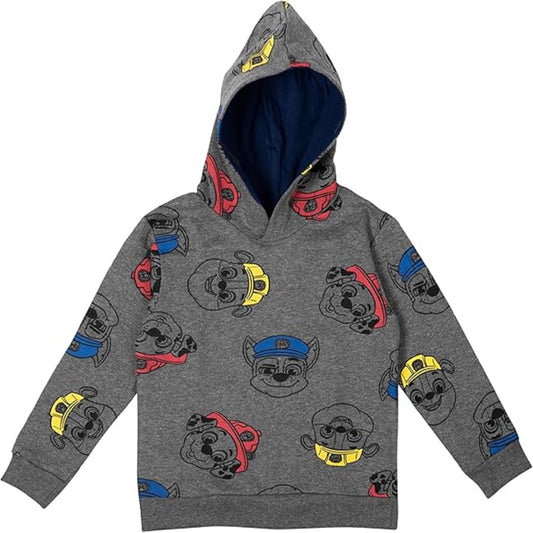 Paw Patrol Hoodie für Jungen Kapuzenpullover Pullover mit Kapuze Sweatshirt grau 86/92