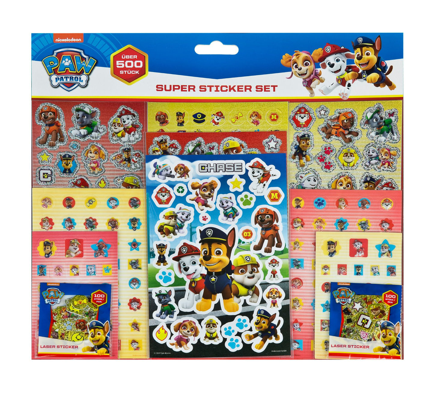 Paw Patrol Sticker-Set – 500 Aufkleber für kreative Bastelprojekte