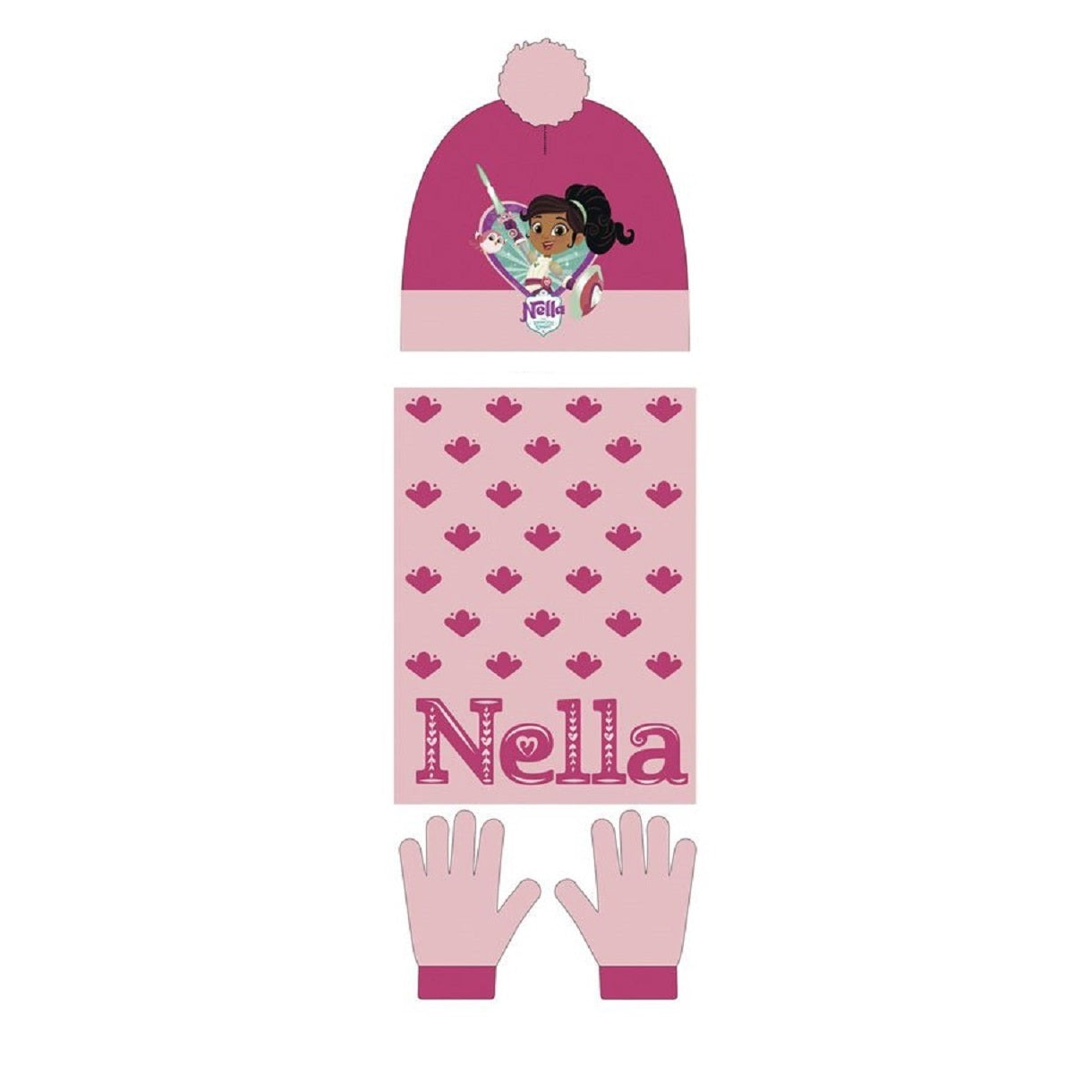 Nella Baby Winterset Mütze mit Schal und Handschuhen 46/48 für Kinder