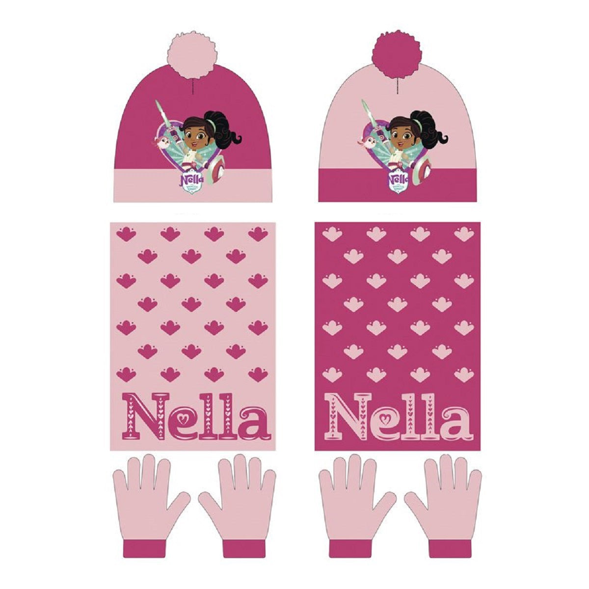 Nella Baby Winterset Mütze mit Schal und Handschuhen 46/48 für Kinder