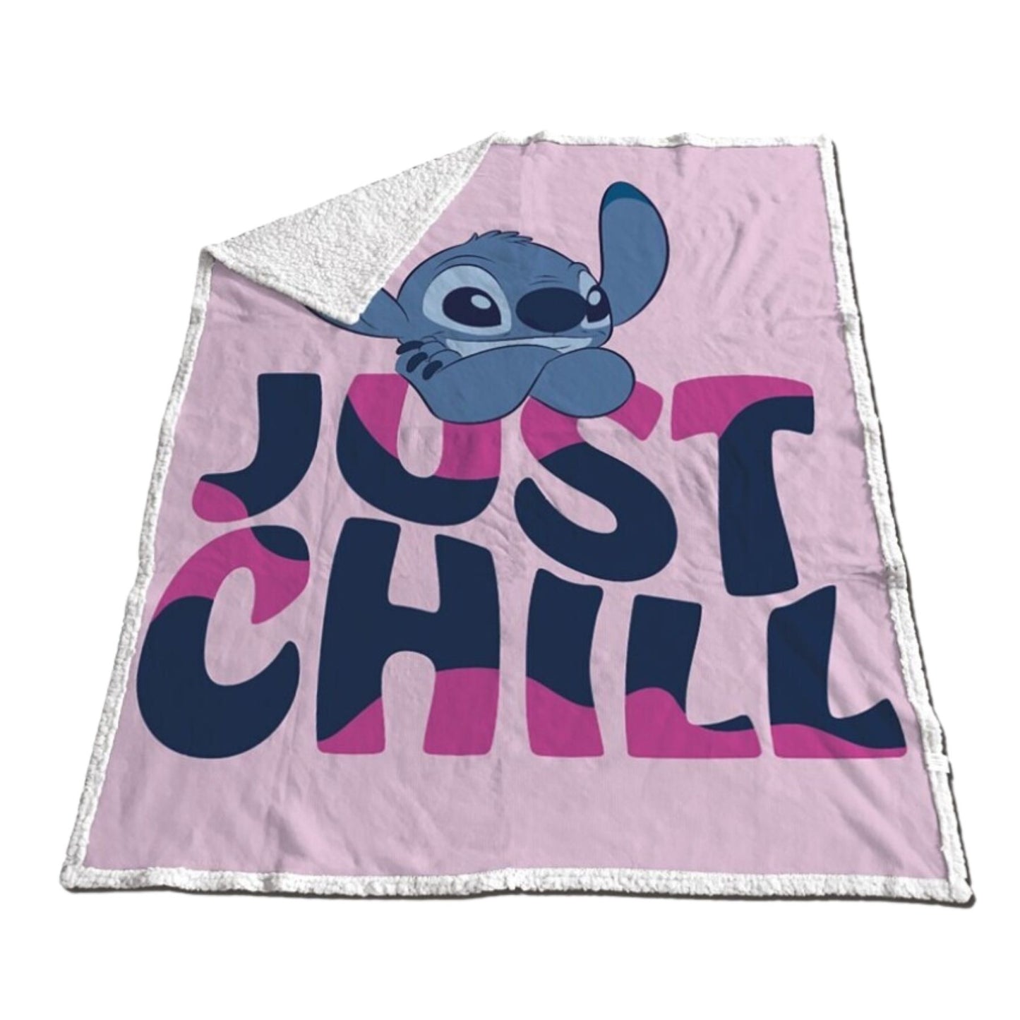 Lilo & Stitch Sherpa Kuscheldecke – Flauschige und warme Decke 150x120 cm