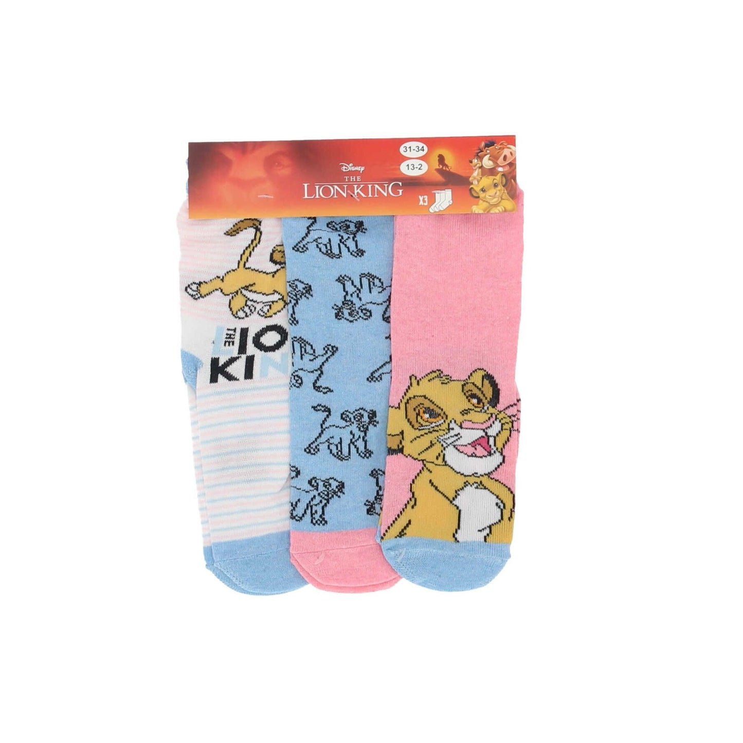 Der König der Löwen socken im 3er pack für Kinder