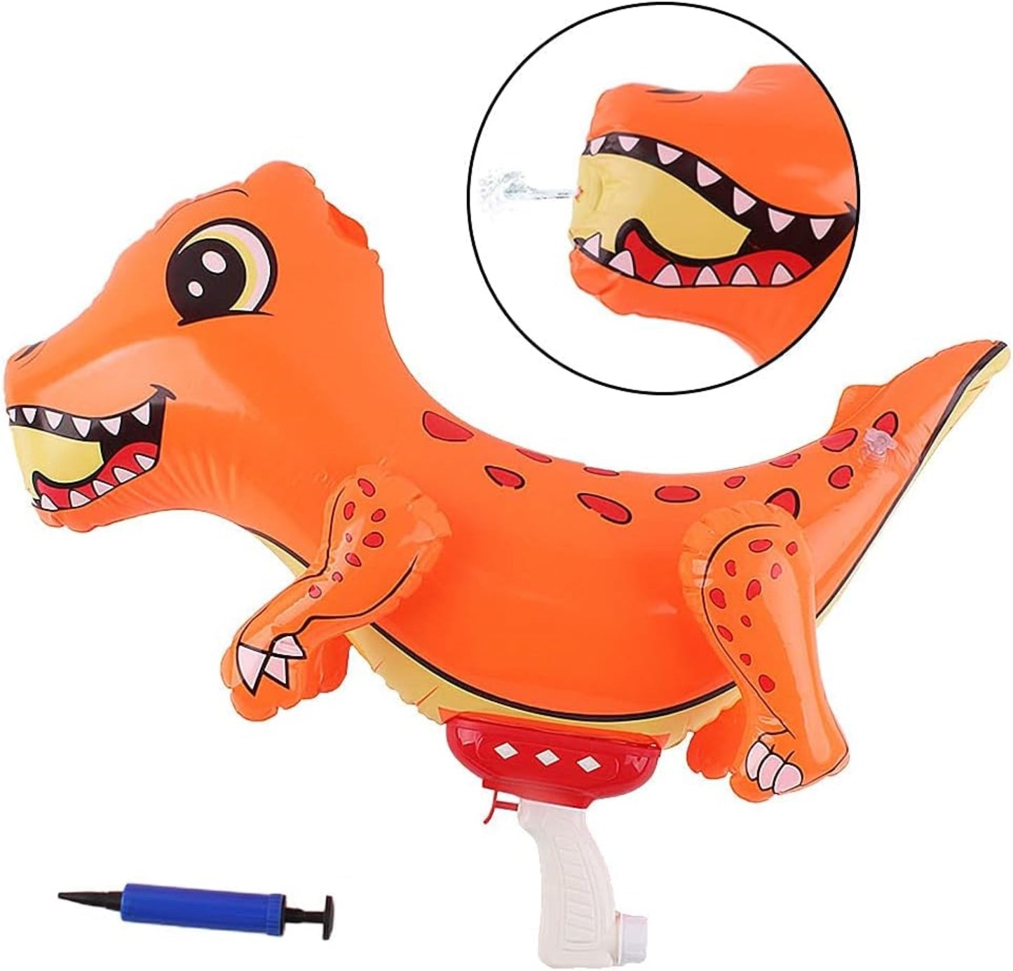 2-in-1 tragbare Wasserpistolen im Dinosaurier- und Haifischdesign, für den großen Spaß im Freien – ob am Pool, am Strand oder im Garten!