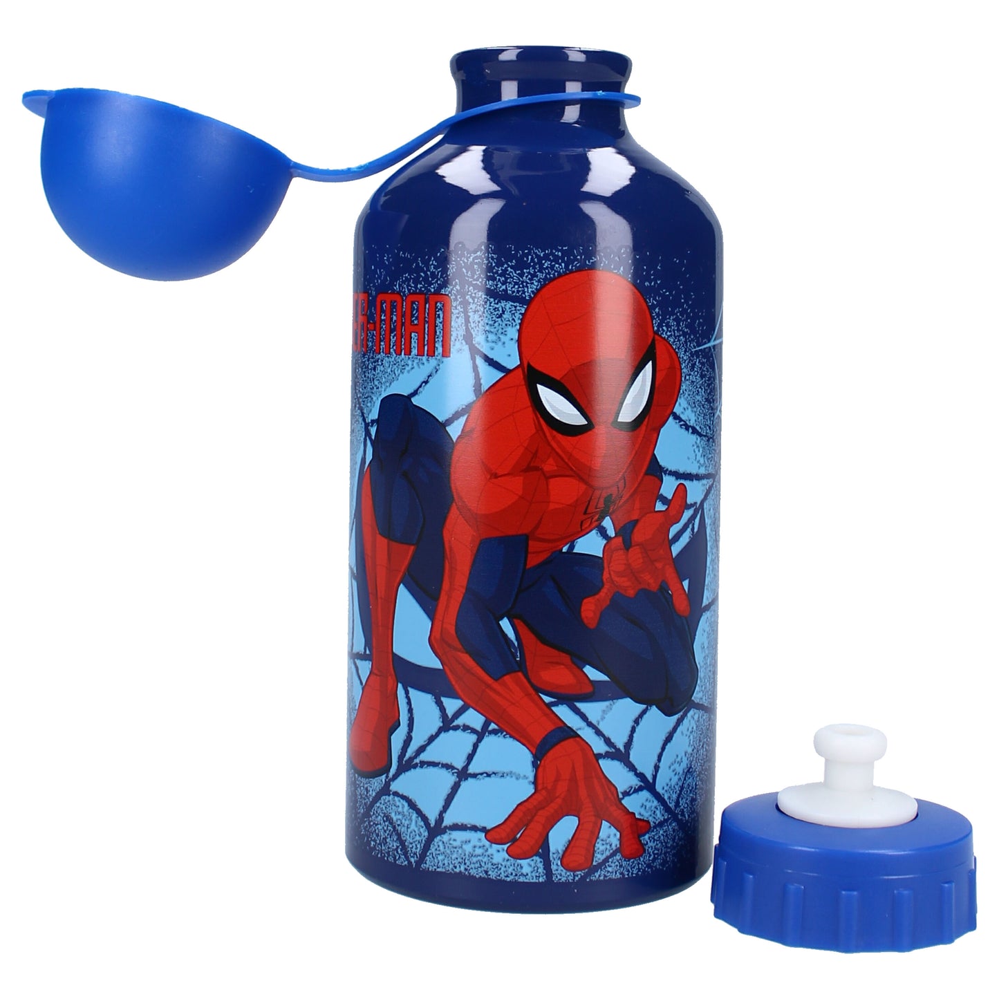 Spiderman Trinkflasche 500 ml Aluminium mit coolem Spiderman-Motiv für Kinder