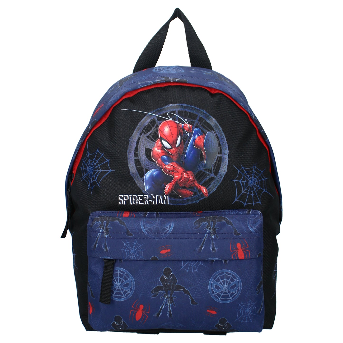 Spiderman Rucksack für Kinder mit Hauptfach und Vordertasche