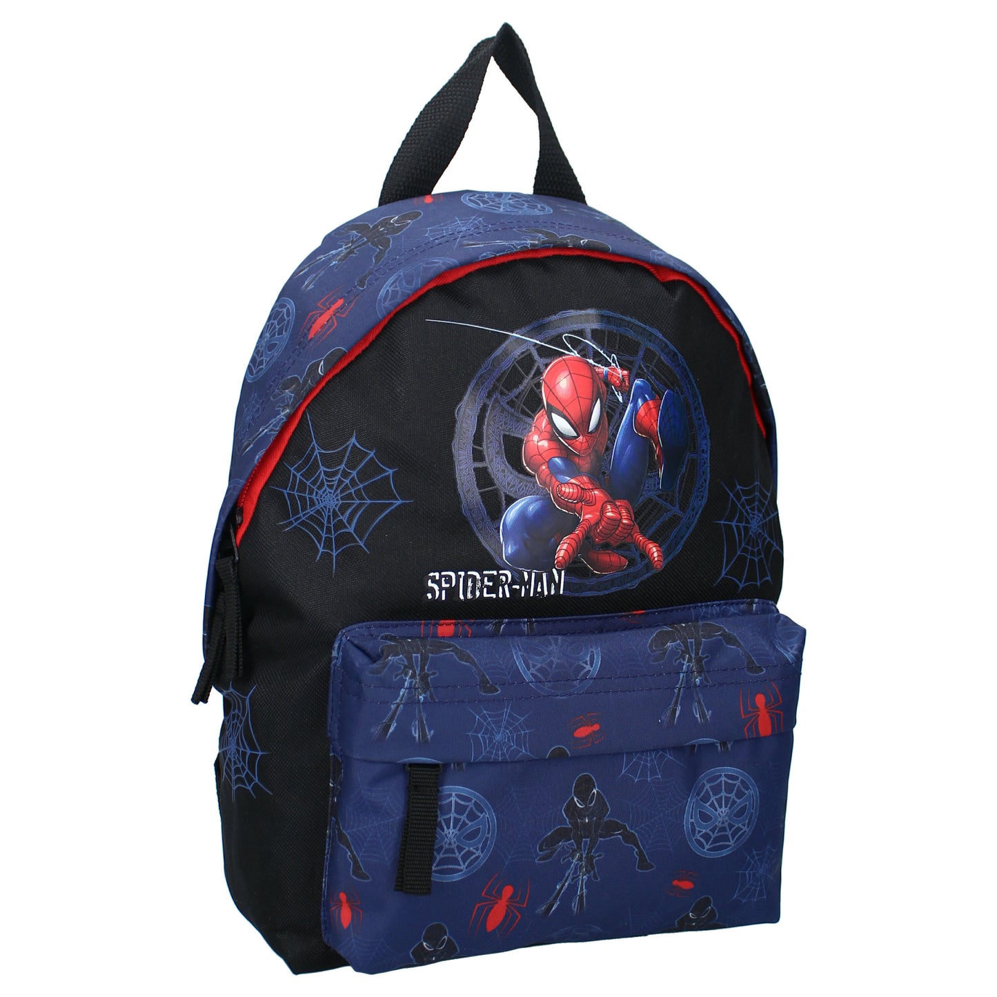 Spiderman Rucksack für Kinder mit Hauptfach und Vordertasche