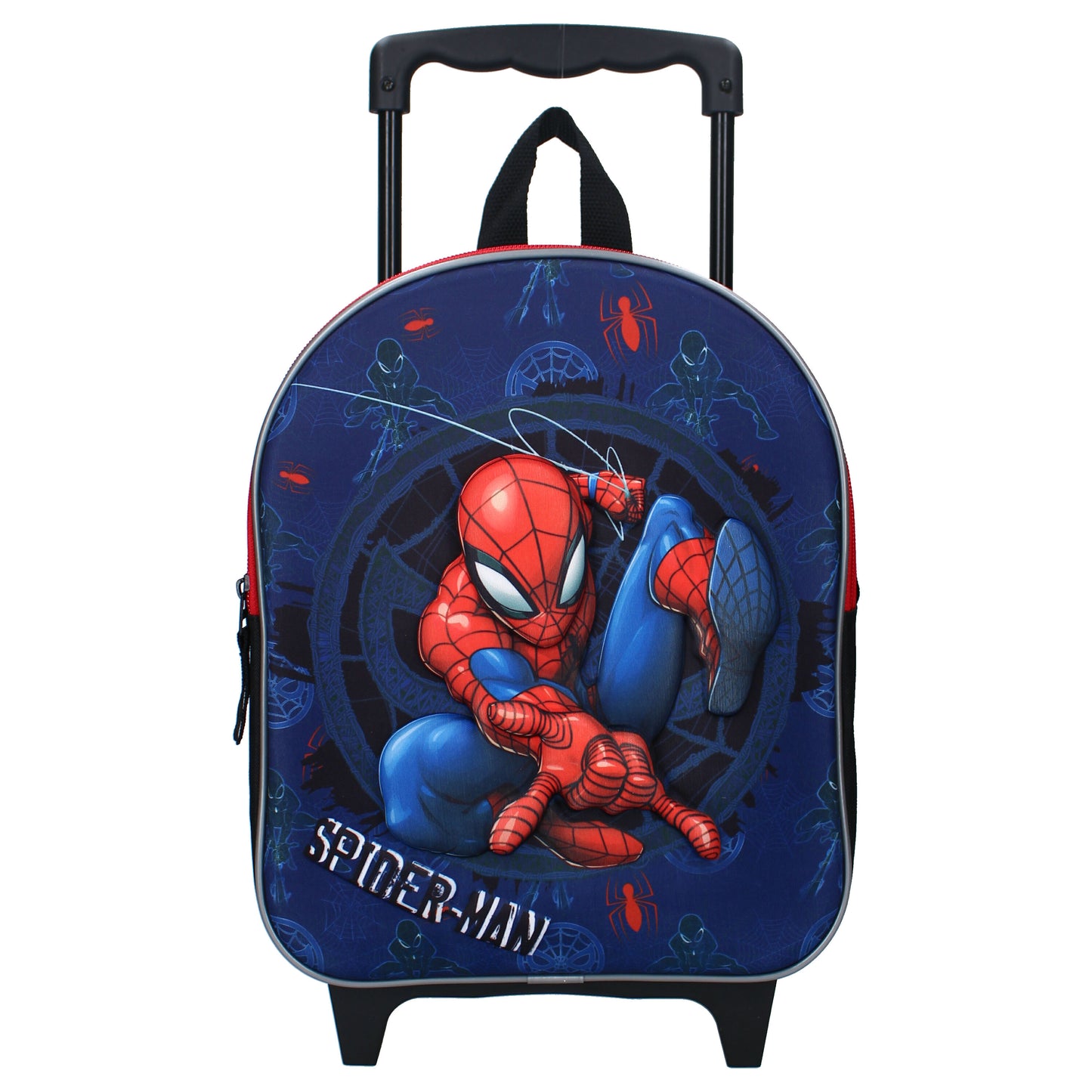 Spiderman 3D Trolley-Rucksack mit Teleskopgriff und verstellbaren Gurten für Kinder
