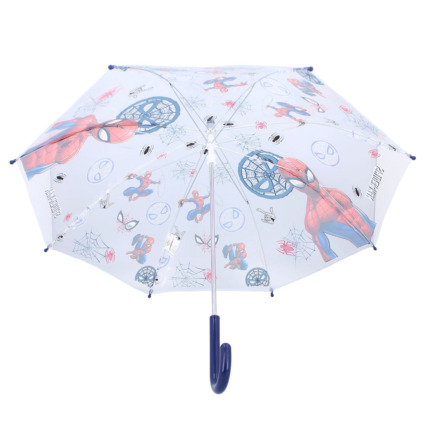 Spider-Man Regenschirm Ø 71 cm Rainy Days – Transparenter Kinderregenschirm mit Superhelden-Motiv