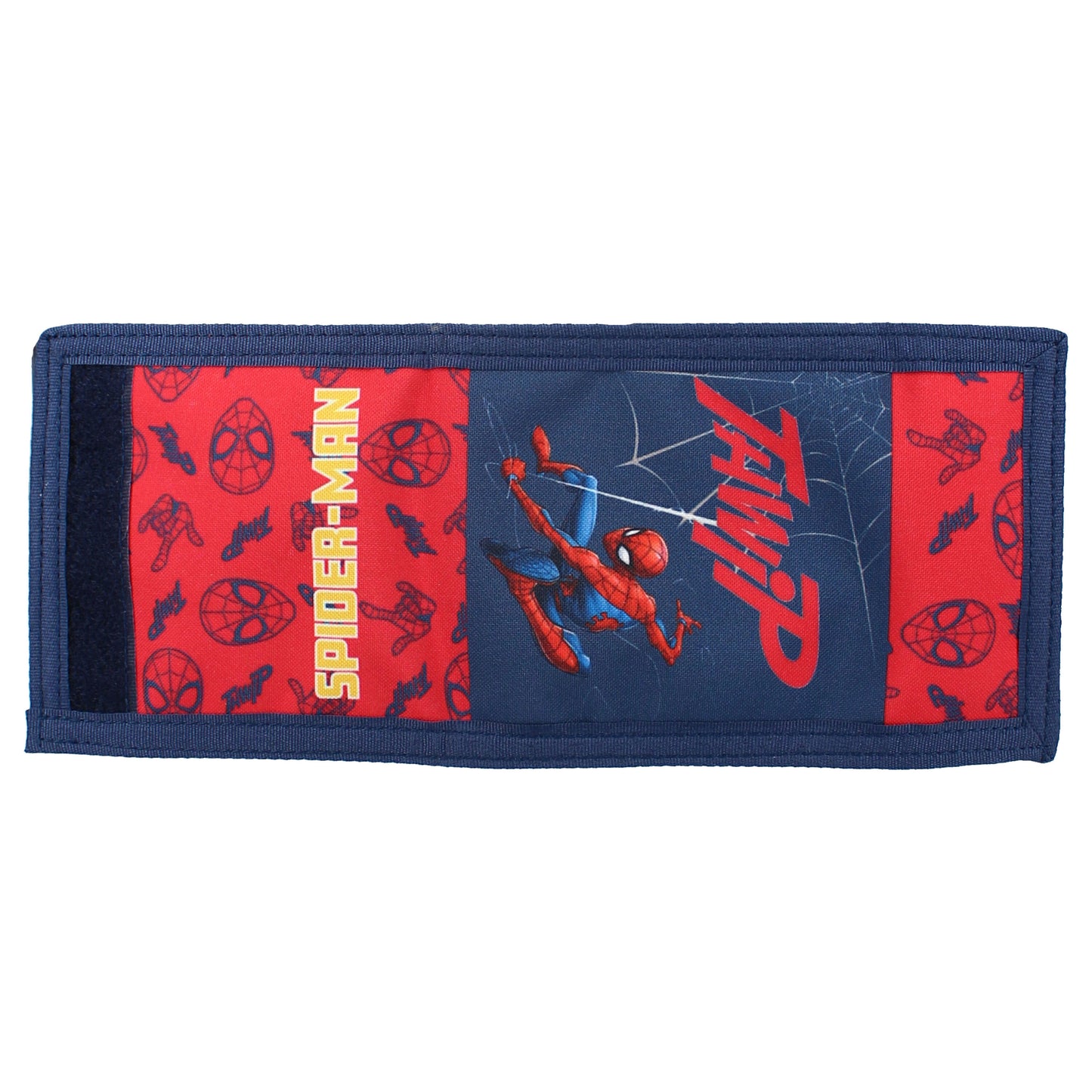 Marvel Spider Man Web Warriors Kinder Geldbörse Portemonnaie mit Klettverschluss 10 cm