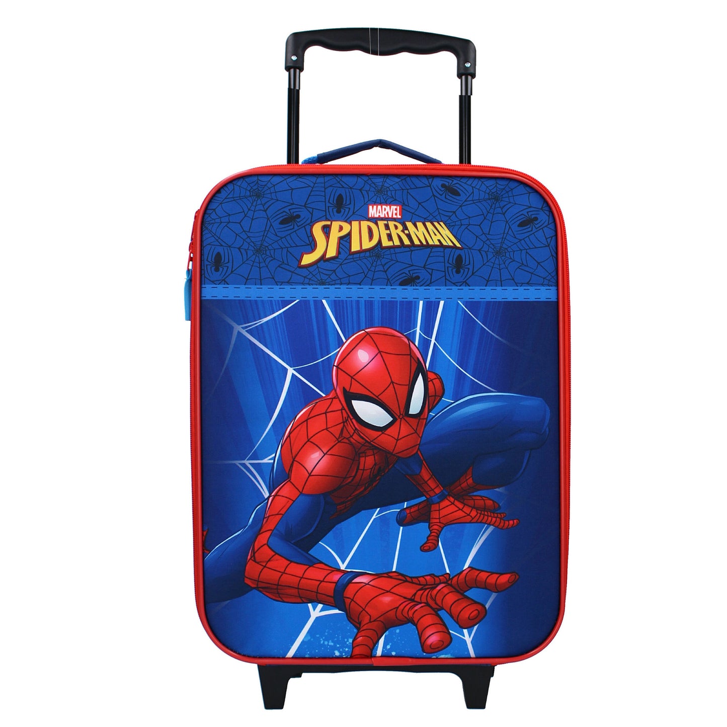 Marvel Spider-Man Kinderkoffer – Trolley mit Rollen & Hauptfach