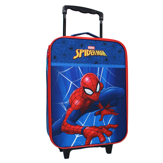 Marvel Spider-Man Kinderkoffer – Trolley mit Rollen & Hauptfach