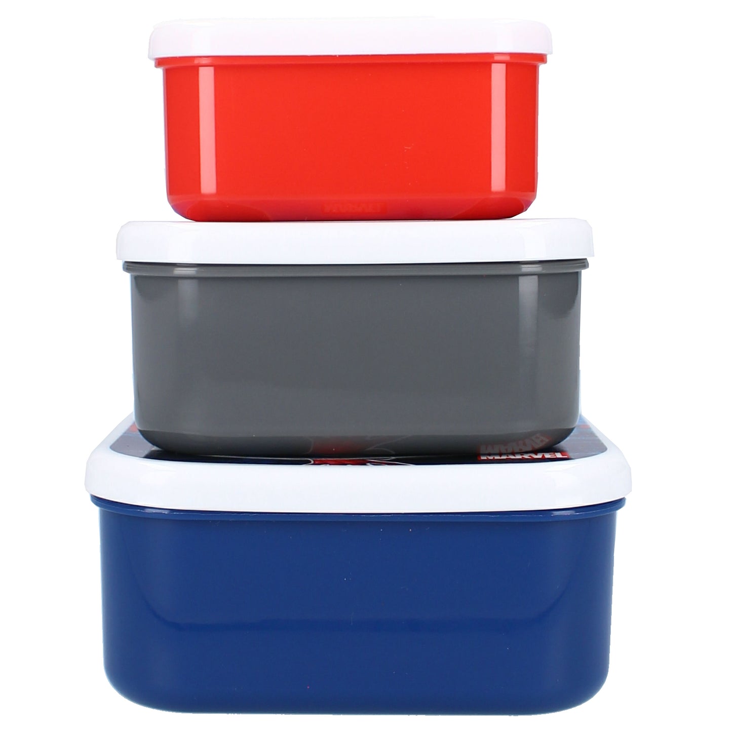 Spider-Man Snackboxen-Set – 3 stapelbare Dosen Praktisch für Schule & unterwegs