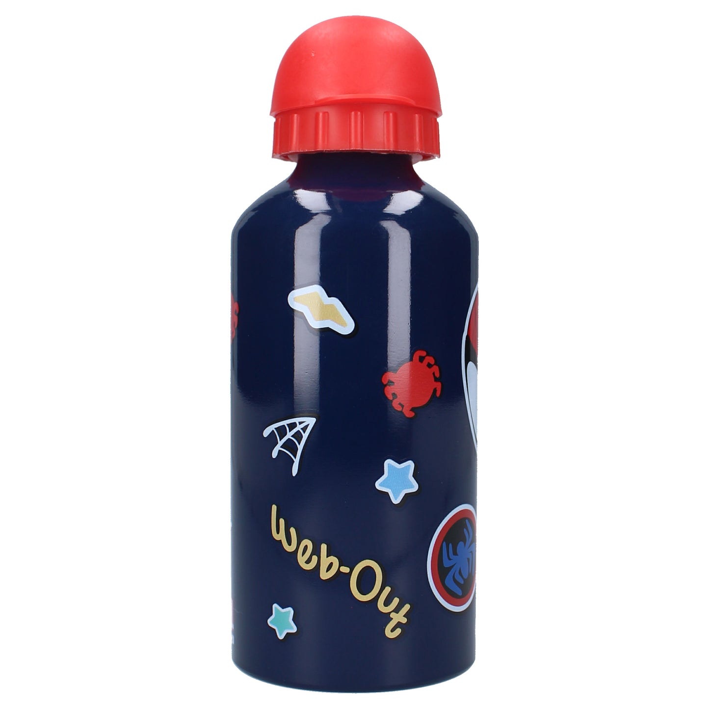 Spiderman Kinder Trinkflasche aus Aluminium 500 ml mit praktischem Verschluss und leichtem Design