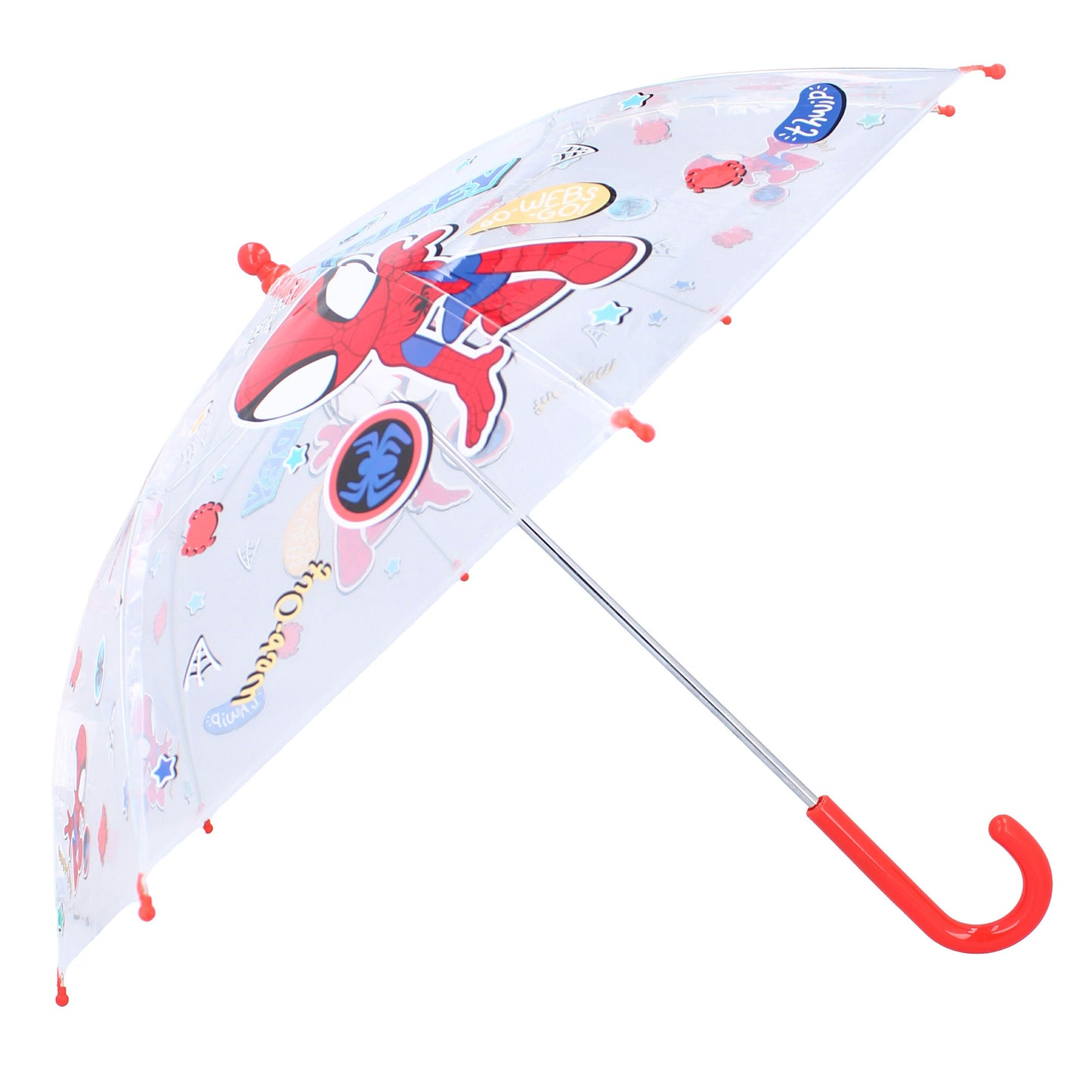Marvel Spidey Schirm Ø 71 cm Bunter Regenschirm für Kinder mit Spidey