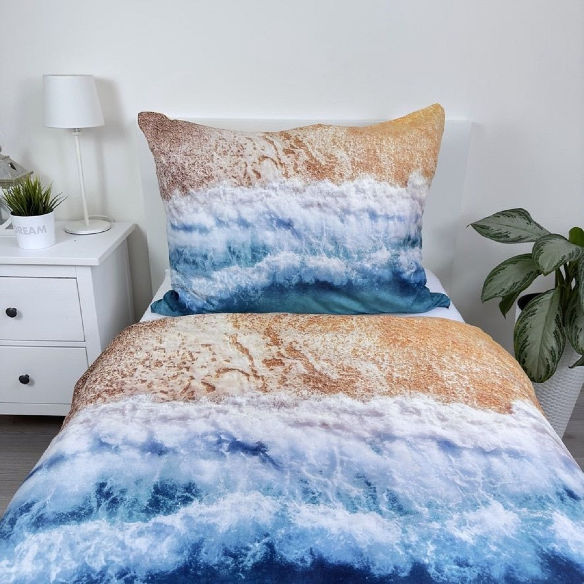 Paradise Beach Kuschelige Bettwäsche Polyester, 140x200 cm & 70x90 cm