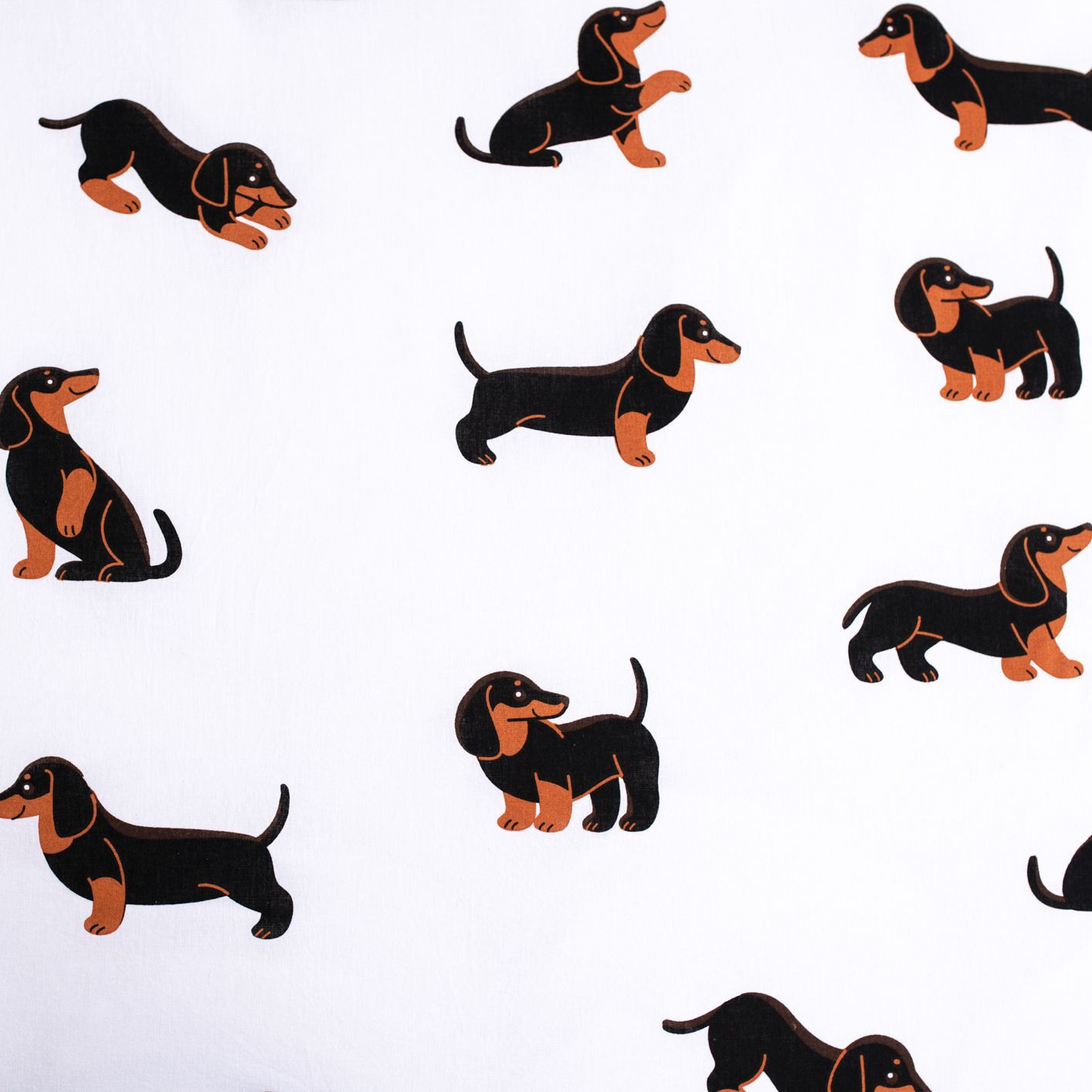 Dachshund Baumwoll-Bettwäsche 140x200 cm Weiches Bettbezug Set mit Kissenbezug 70x90 cm, pflegeleicht & langlebig