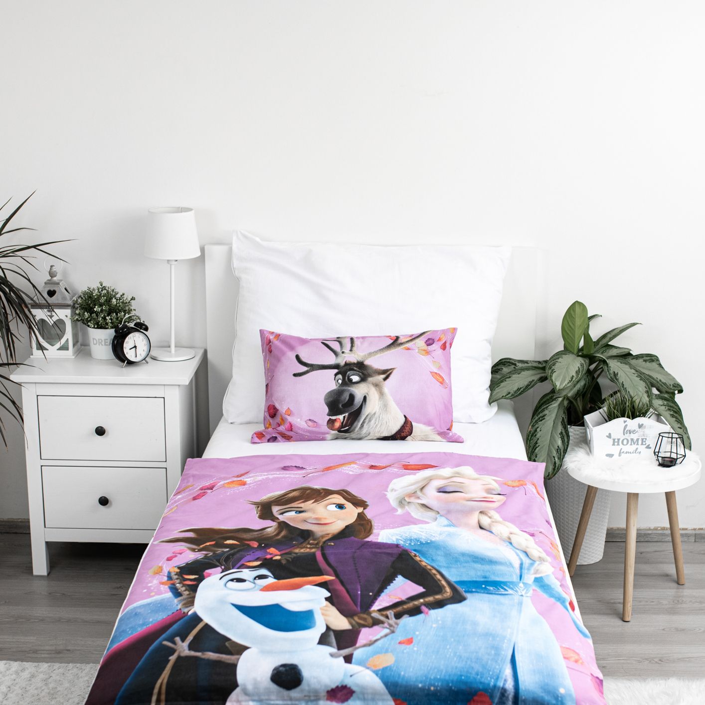 Disney Frozen Kinder Bettwäsche – Bettbezug 100x135 cm & Kissenbezug 40x60 cm