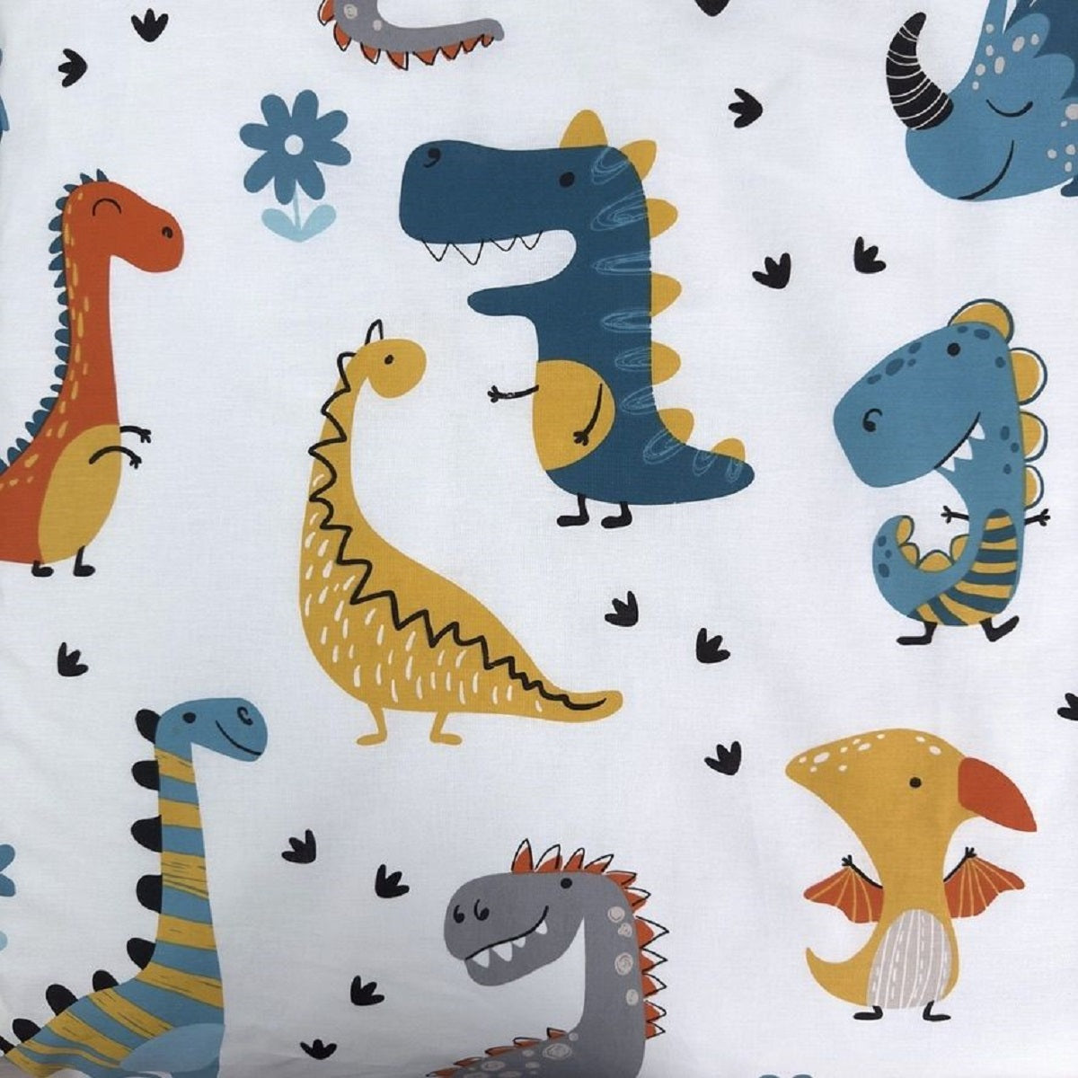 Kinderbettwäsche mit Dino-Design – Bettbezug 100x135 cm & Kissenbezug 40x60 cm