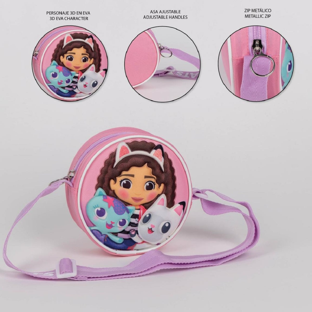 Gabby´s Dollhouse Umhängetasche Schultertasche Tasche für Kinder