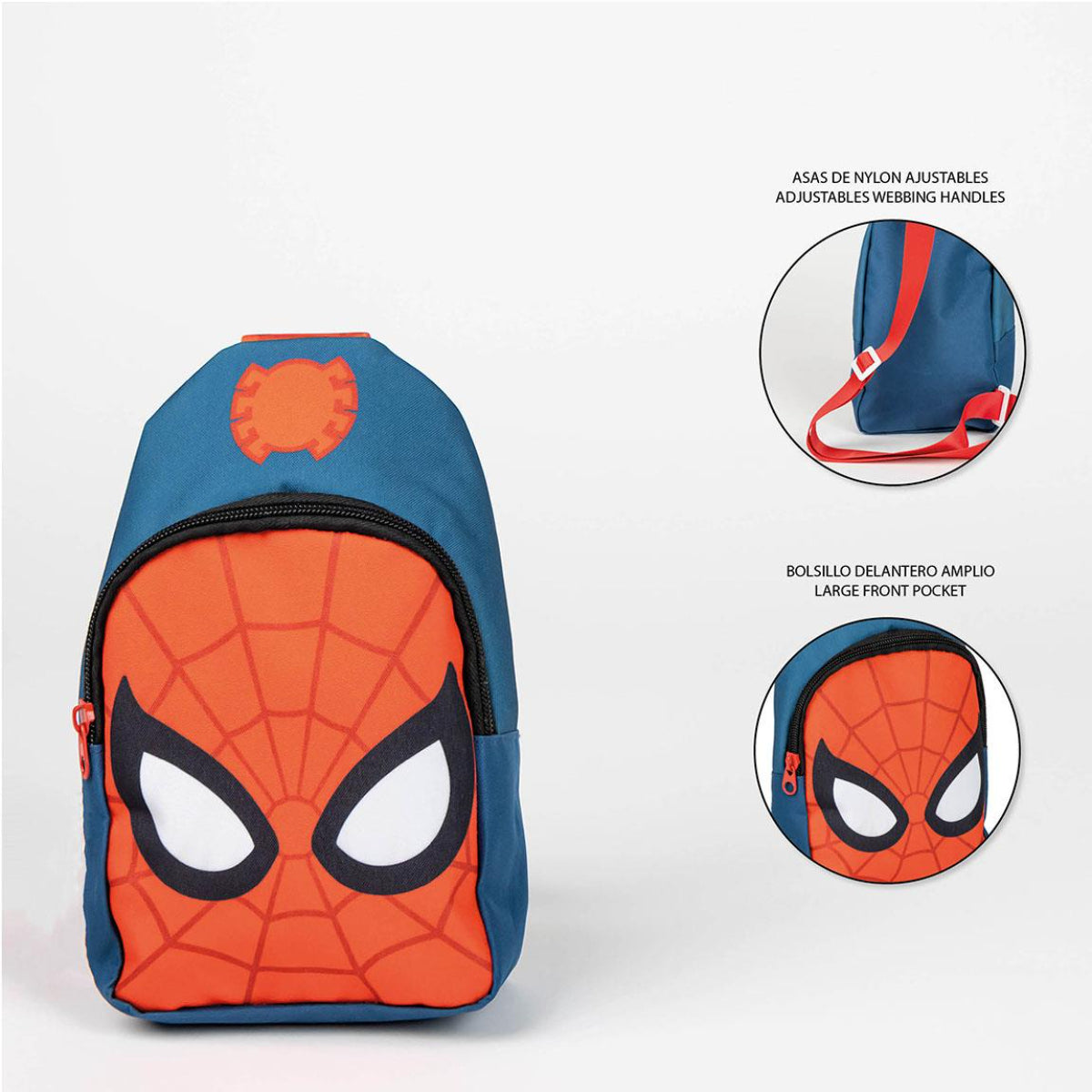 Spiderman Kinderrucksack – Marvel Schulranzen mit Bandolier-Design für Jungen