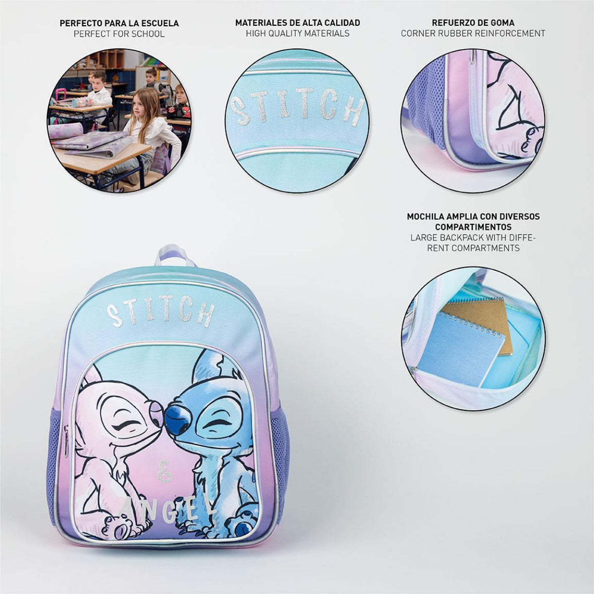 Lilo & Stitch Rucksack für Kinder – Freizeitrucksack & Kinderrucksack für Schule & Ausflüge