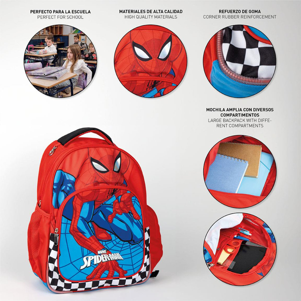 Spiderman Rucksack für Kinder – Freizeitrucksack & Kinderrucksack für Schule & Ausflüge