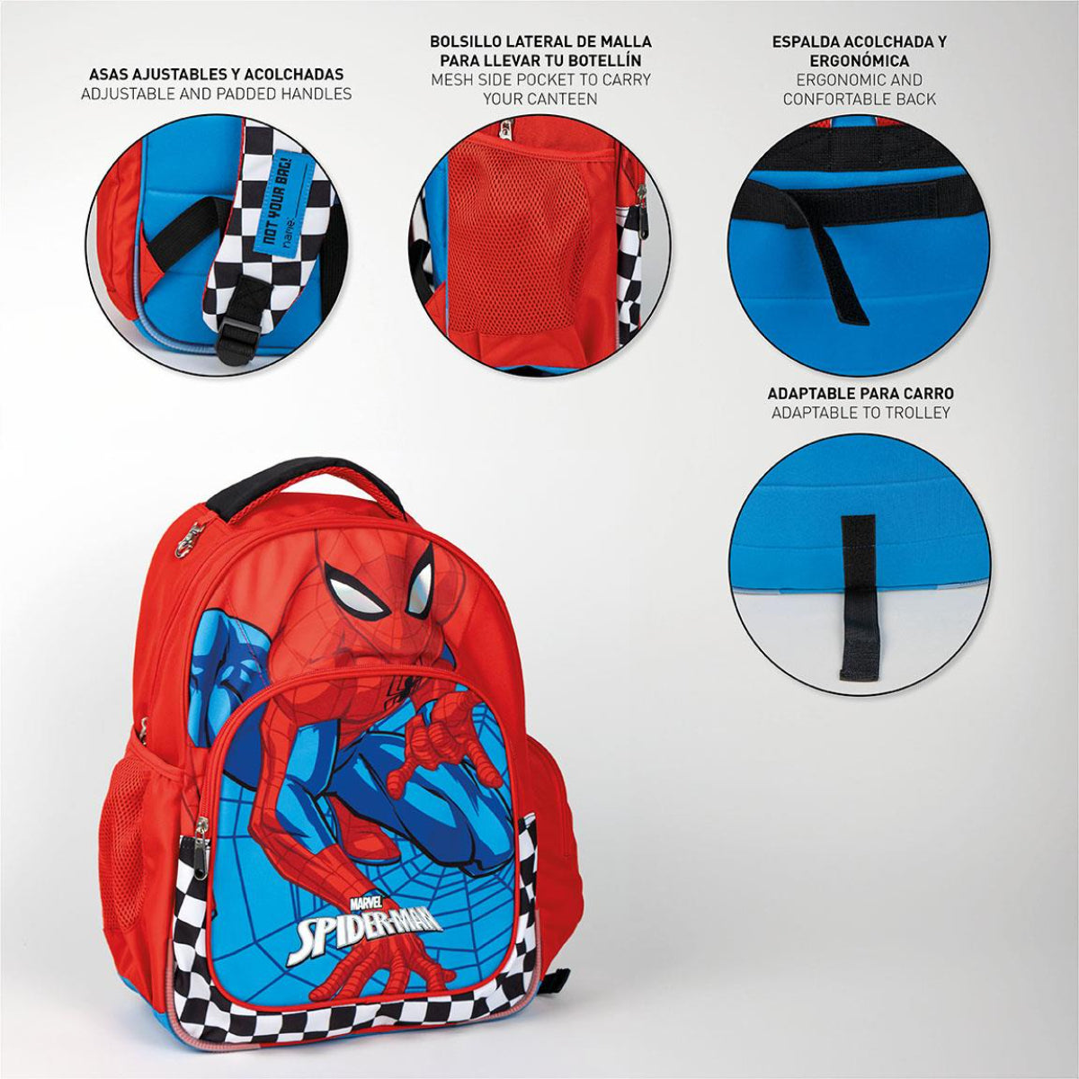 Spiderman Rucksack für Kinder – Freizeitrucksack & Kinderrucksack für Schule & Ausflüge