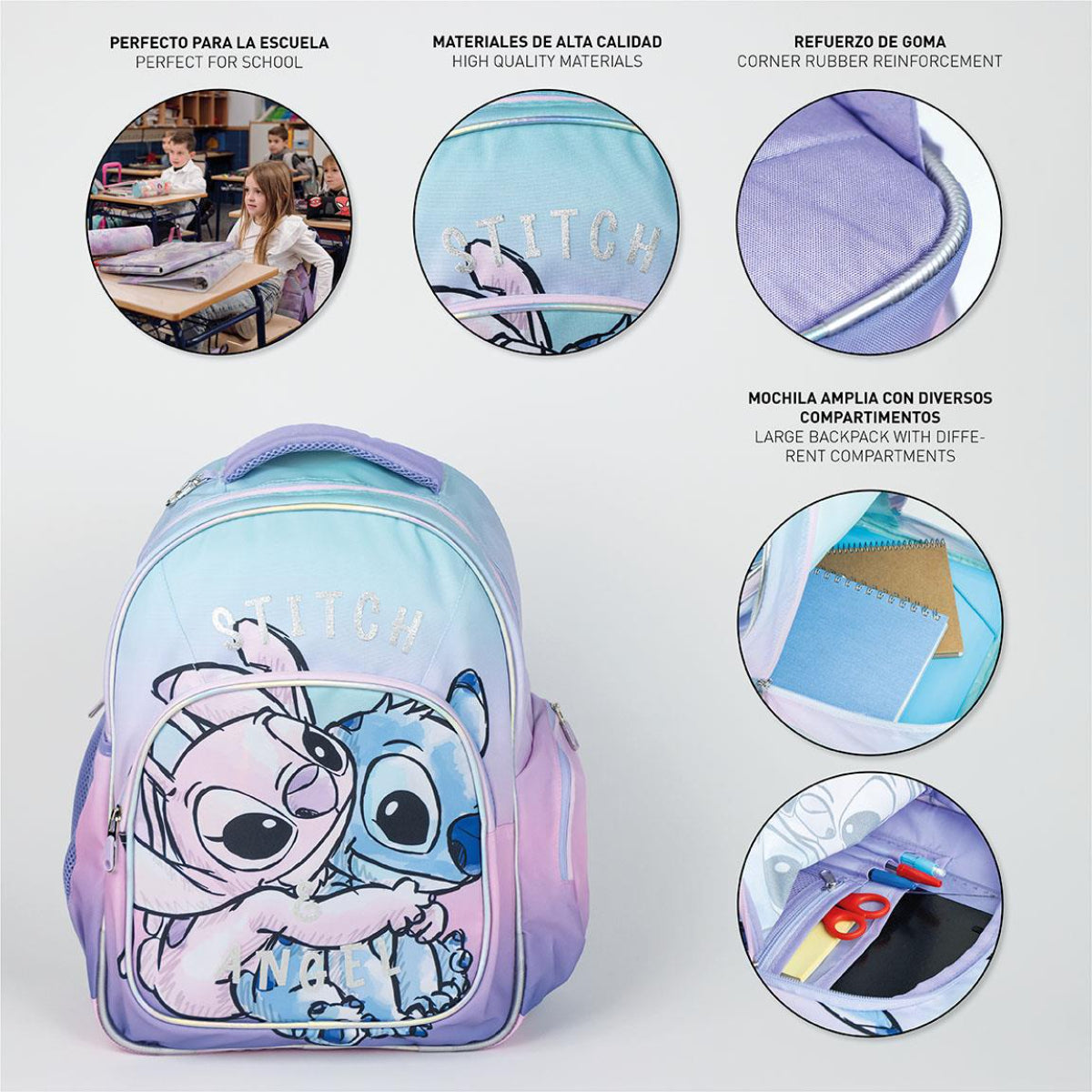Lilo & Stitch Rucksack für Kinder – Freizeitrucksack & Kinderrucksack für Schule & Ausflüge