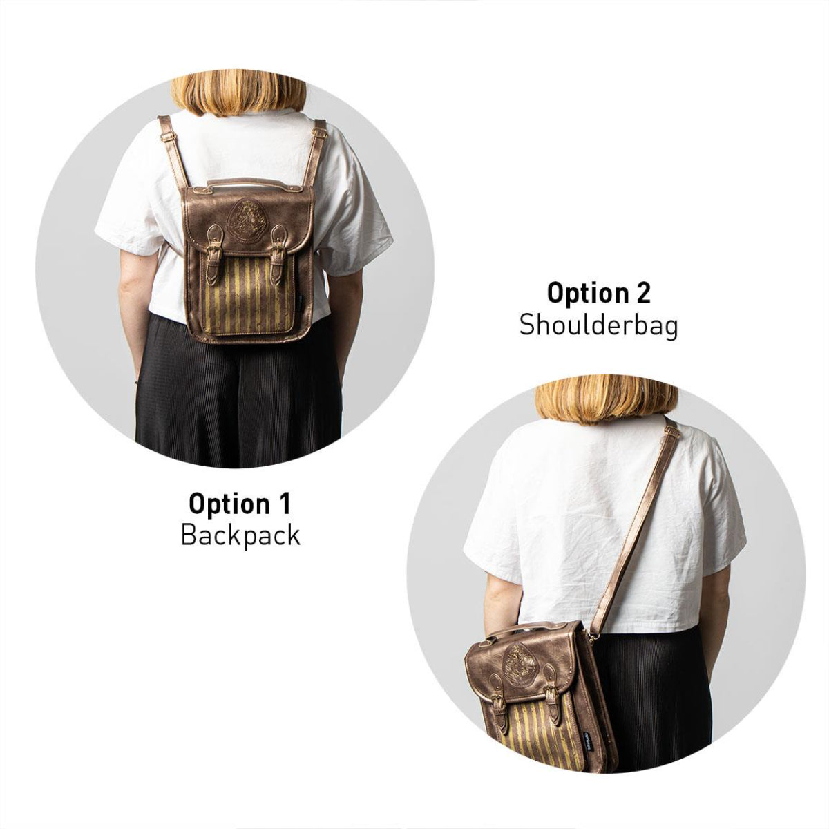 Harry Potter Damen Rucksack – kleiner Cityrucksack aus Kunstleder – Casual Bag