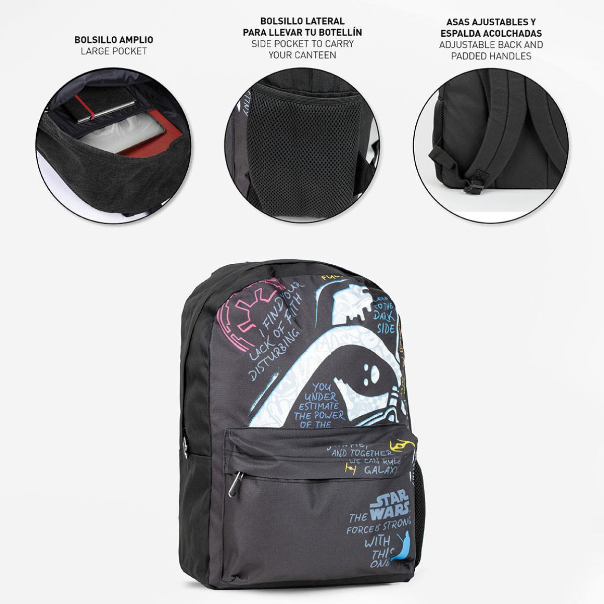 Star Wars Rucksack Erwachsene Freizeitrucksack Polyester – Fan Tasche