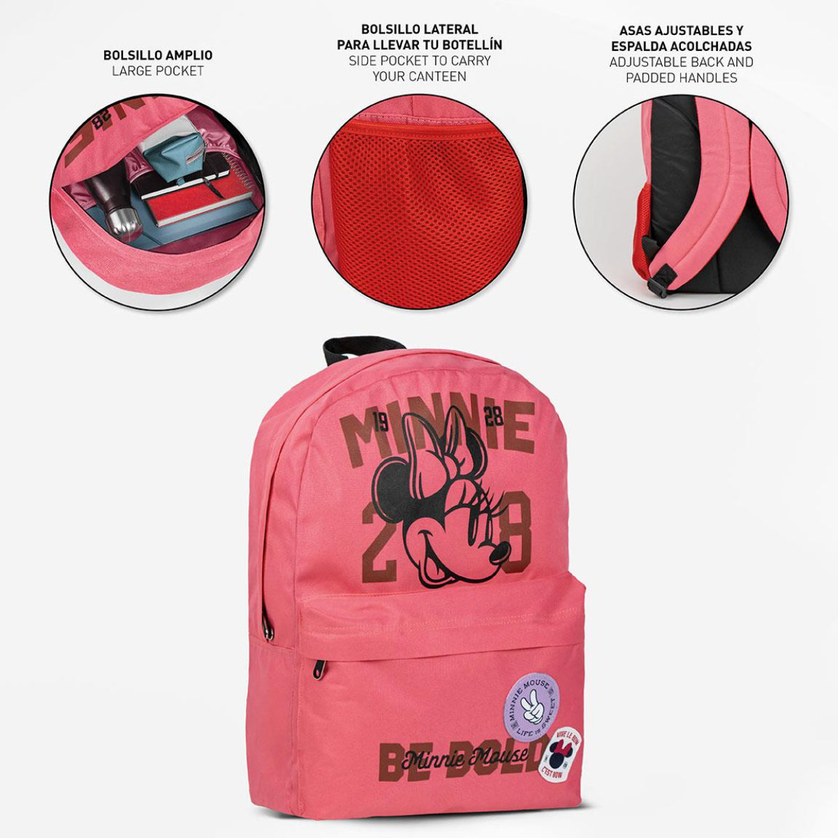Disney Minnie Rucksack Erwachsene Freizeitrucksack Polyester Fan Tasche