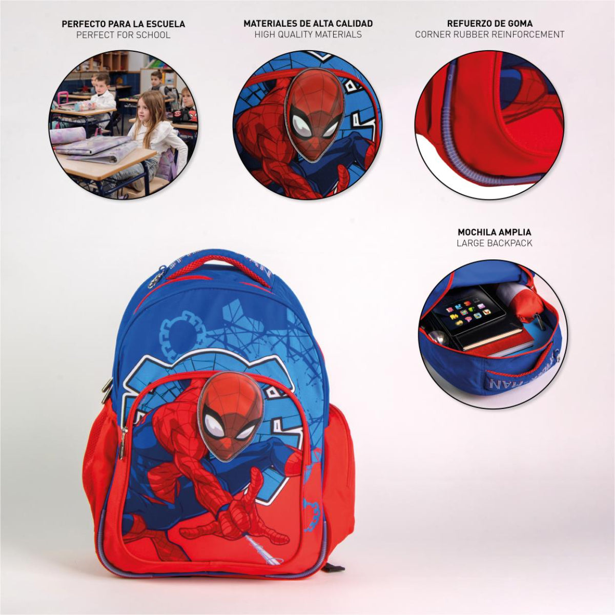 Spiderman Rucksack für Kinder – Freizeitrucksack & Kinderrucksack für Schule & Ausflüge