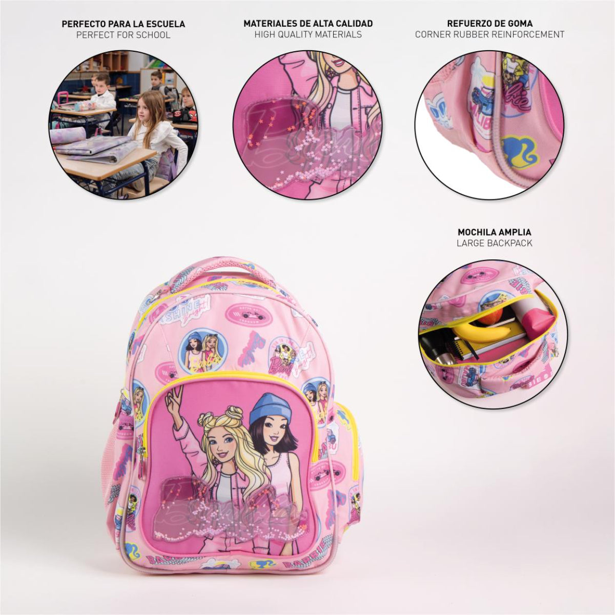 Barbie Rucksack für Kinder – Freizeitrucksack & Kinderrucksack für Schule & Ausflüge