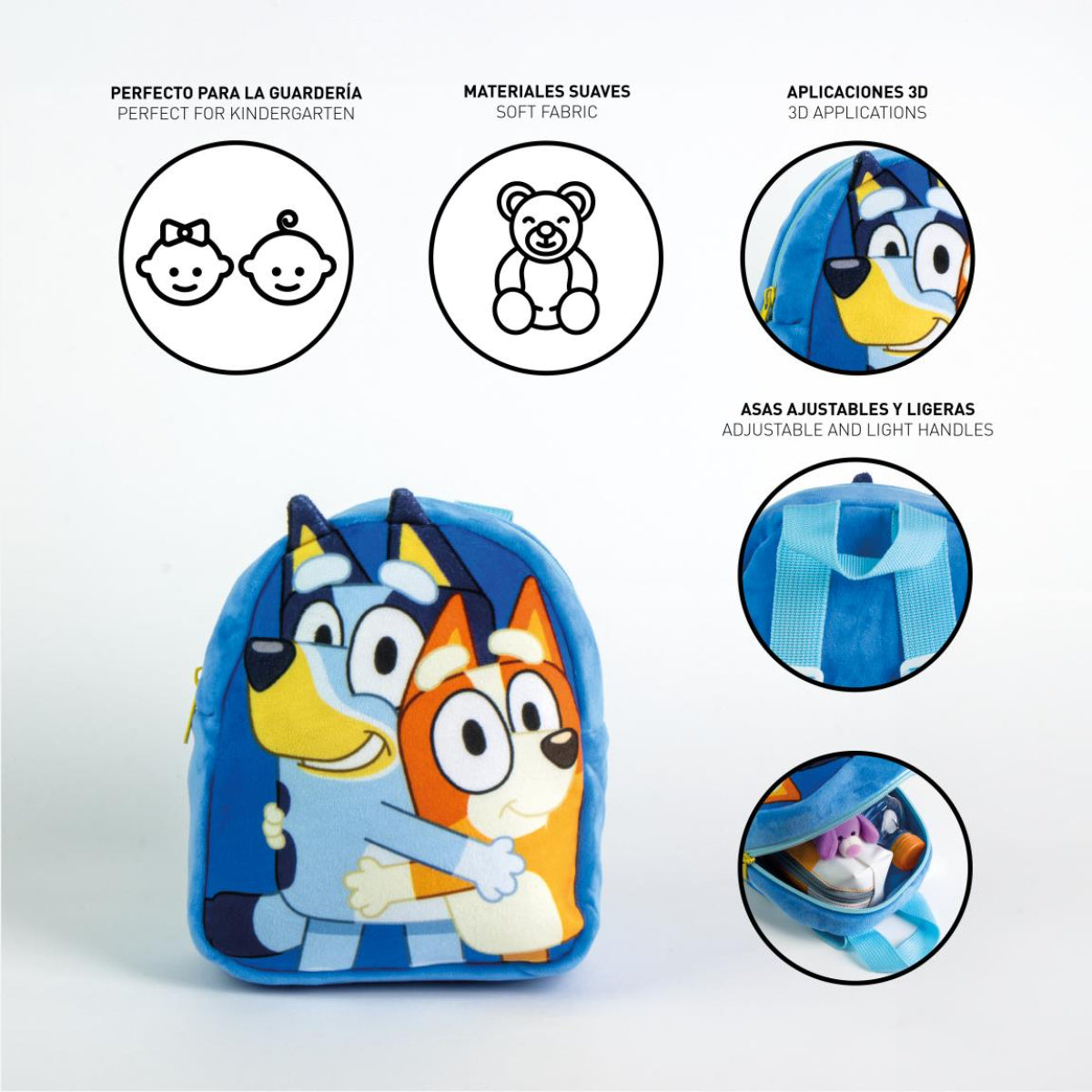 Bluey Vorschulrucksack – Kinder-Rucksack für Kindergarten & Freizeit
