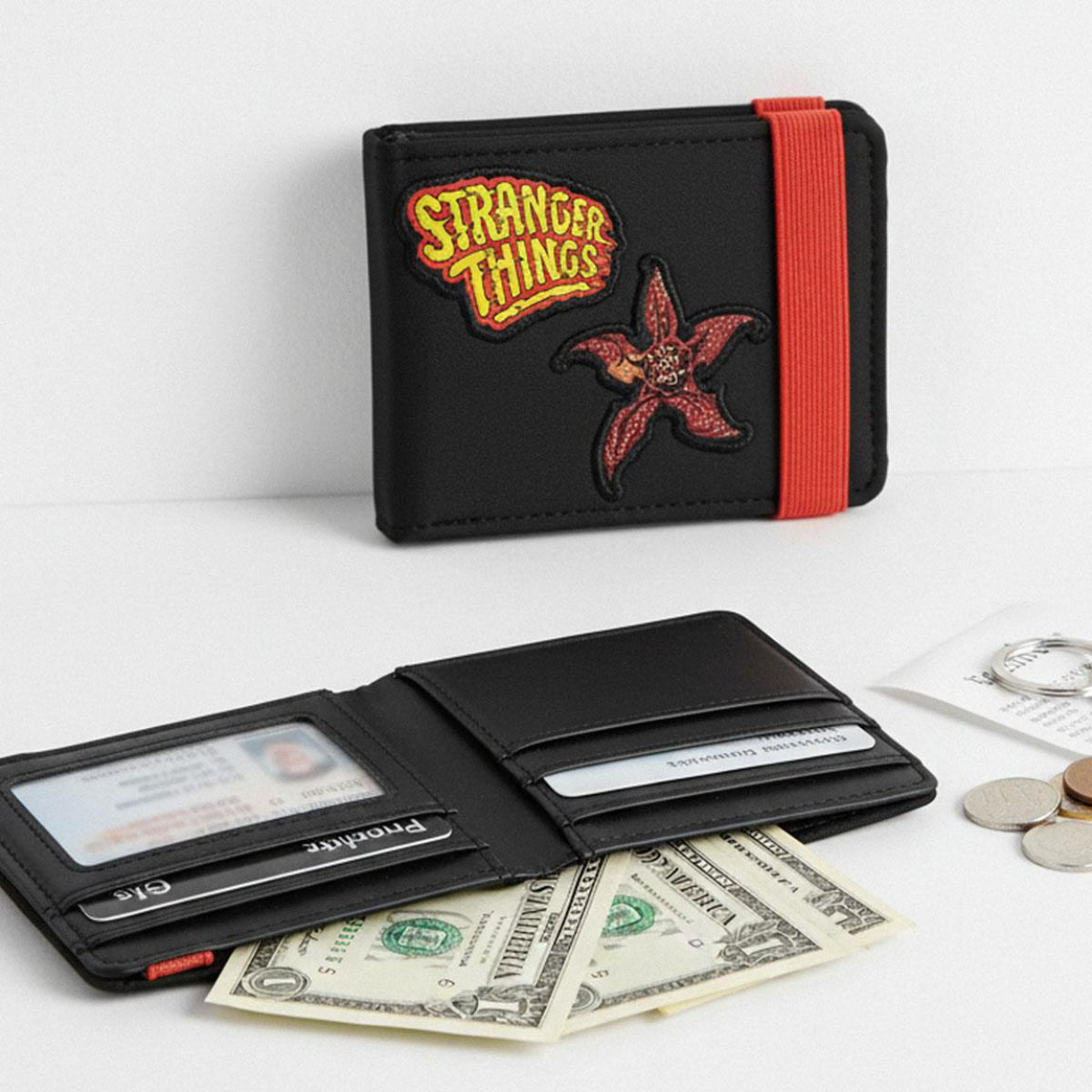 Stranger Things Kartenetui Kunstleder Erwachsene Portemonnaie Slim