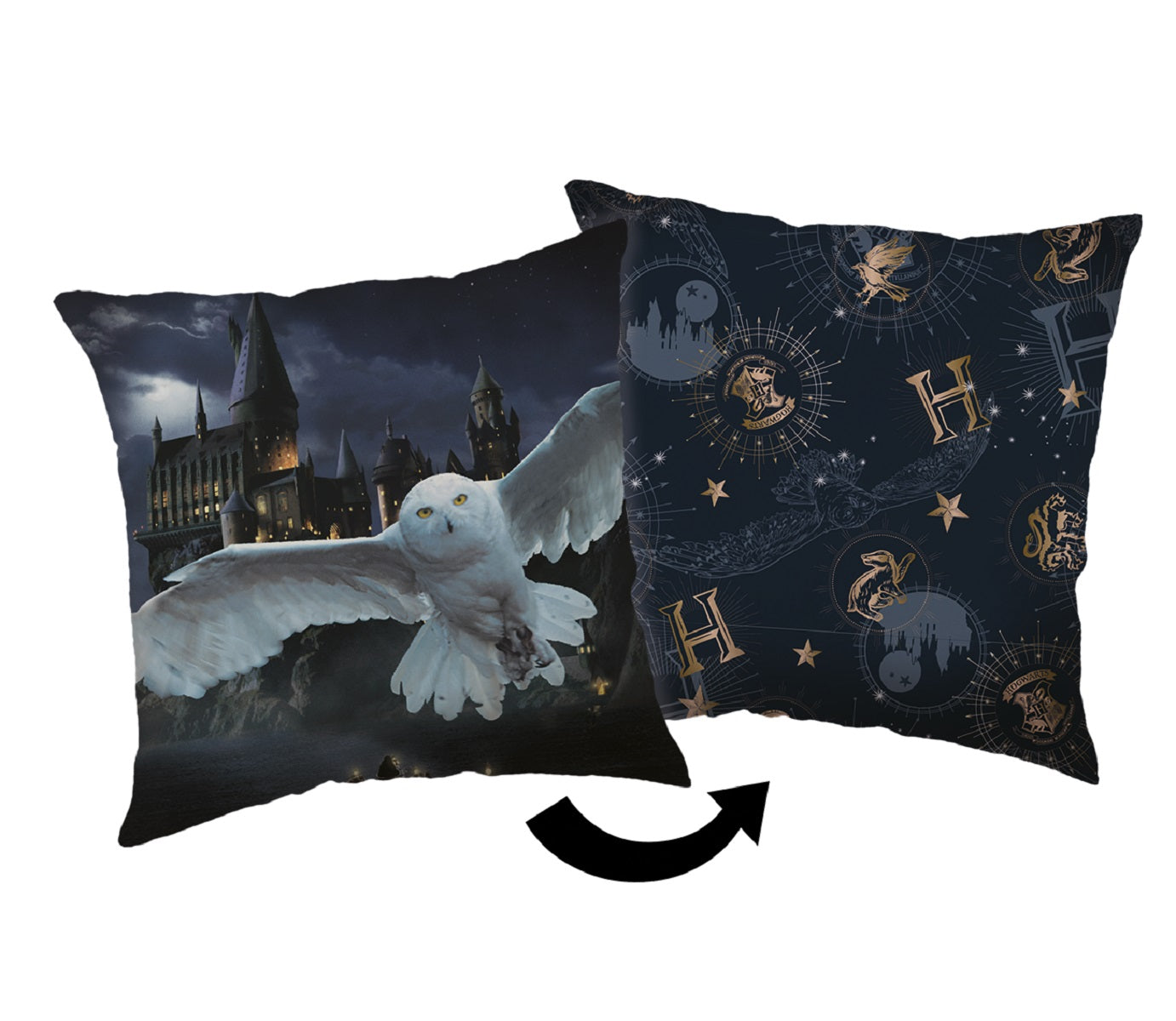 Harry Potter Kopfkissen (1 Stück) Premium Dekokissen mit beidseitigem Digitaldruck