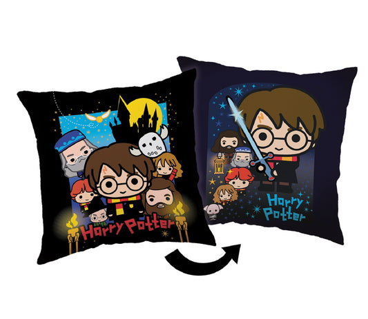 Harry Potter Kopfkissen (1 Stück) Premium Dekokissen mit beidseitigem Digitaldruck