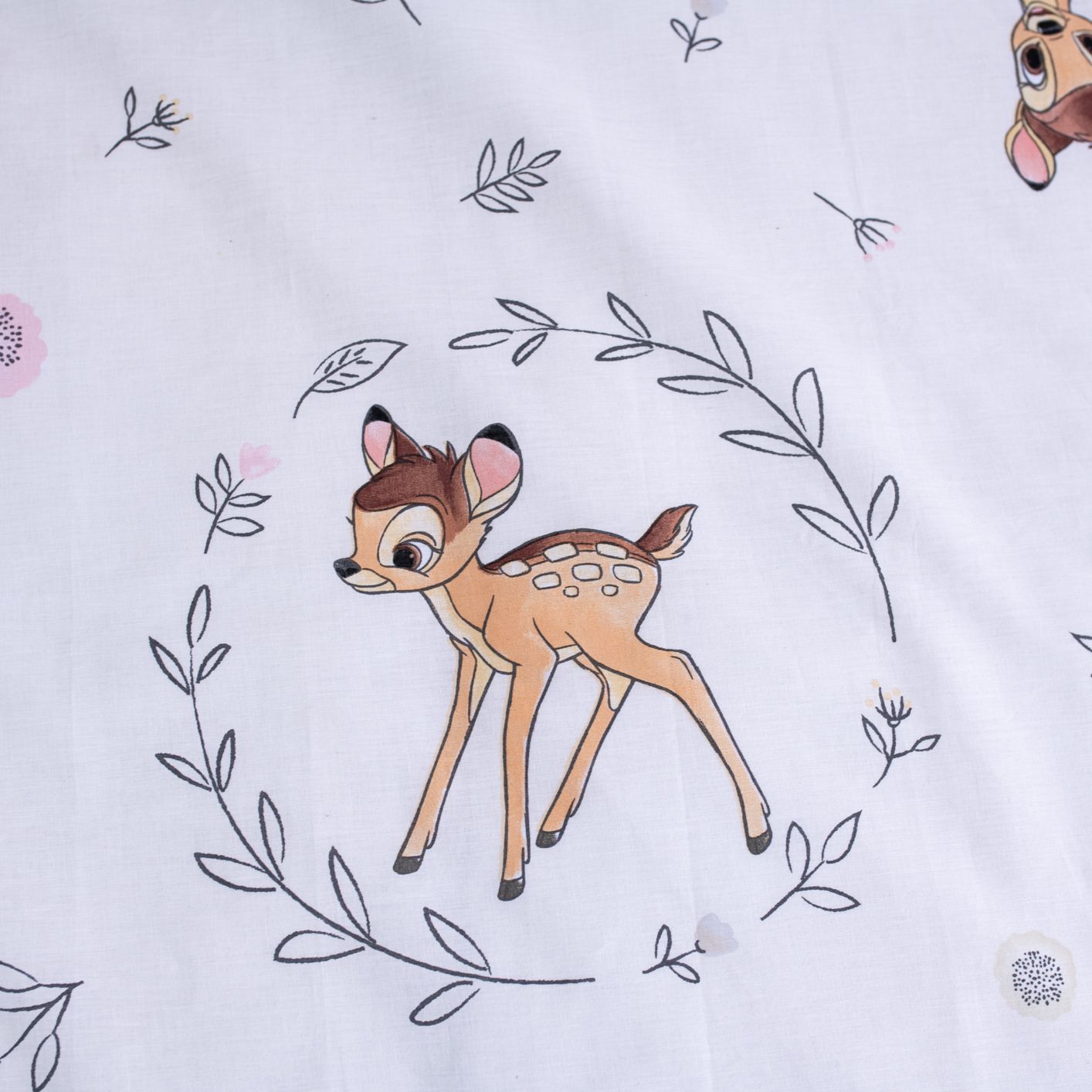 Disney Bambi Kinder Bettwäsche-Set – Bettbezug 100x135 cm + Kissenbezug 40x60 cm