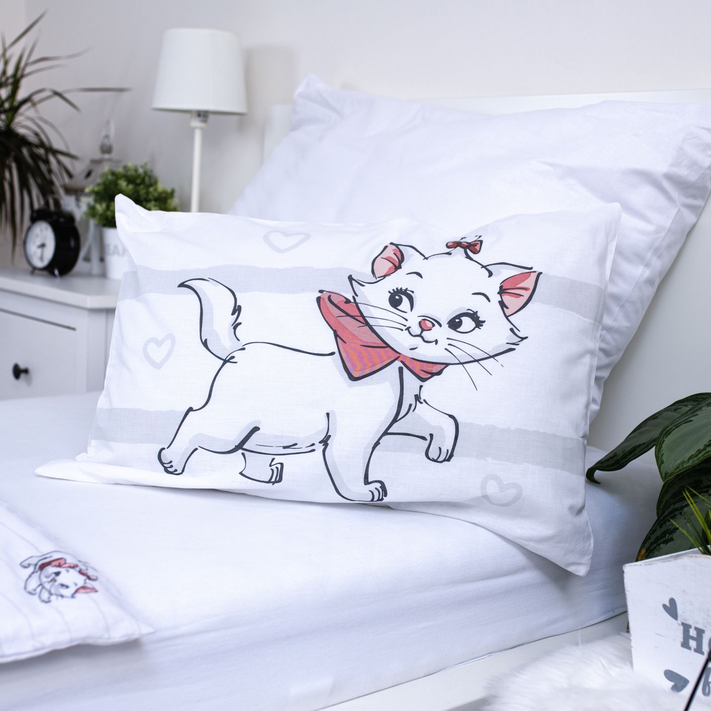 Disney Marie Kinderbettwäsche – Bettbezug 100x135 cm & Kissenbezug 40x60 cm
